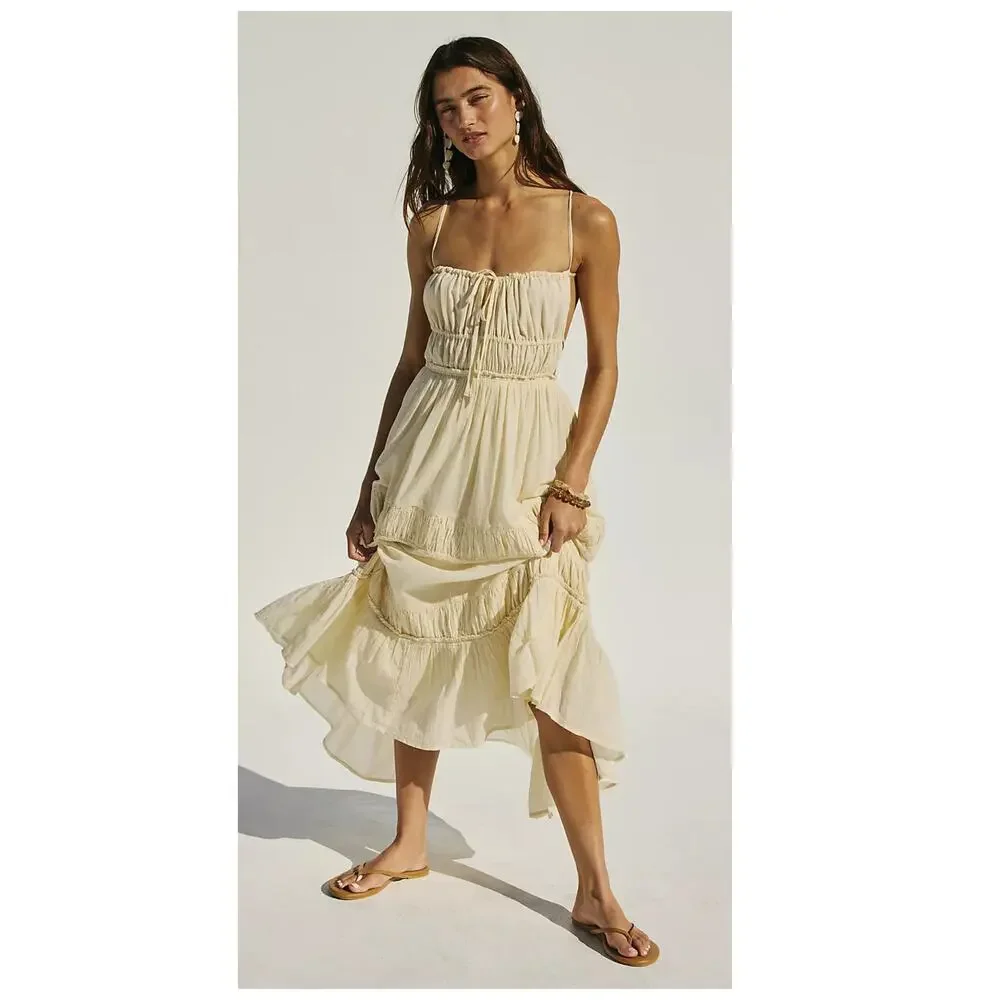 NEW Free People Taking Sides Maxi Dress Size Medium - Picture 1 of 11
